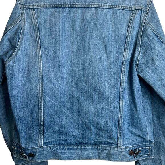 Vintage 1970's SEARS & Roebuck Denim Trucker Jacket Western Wear Men's Size 42R - Picture 4 of 11